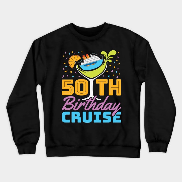 50th Birthday Crewneck Sweatshirt by konealfares